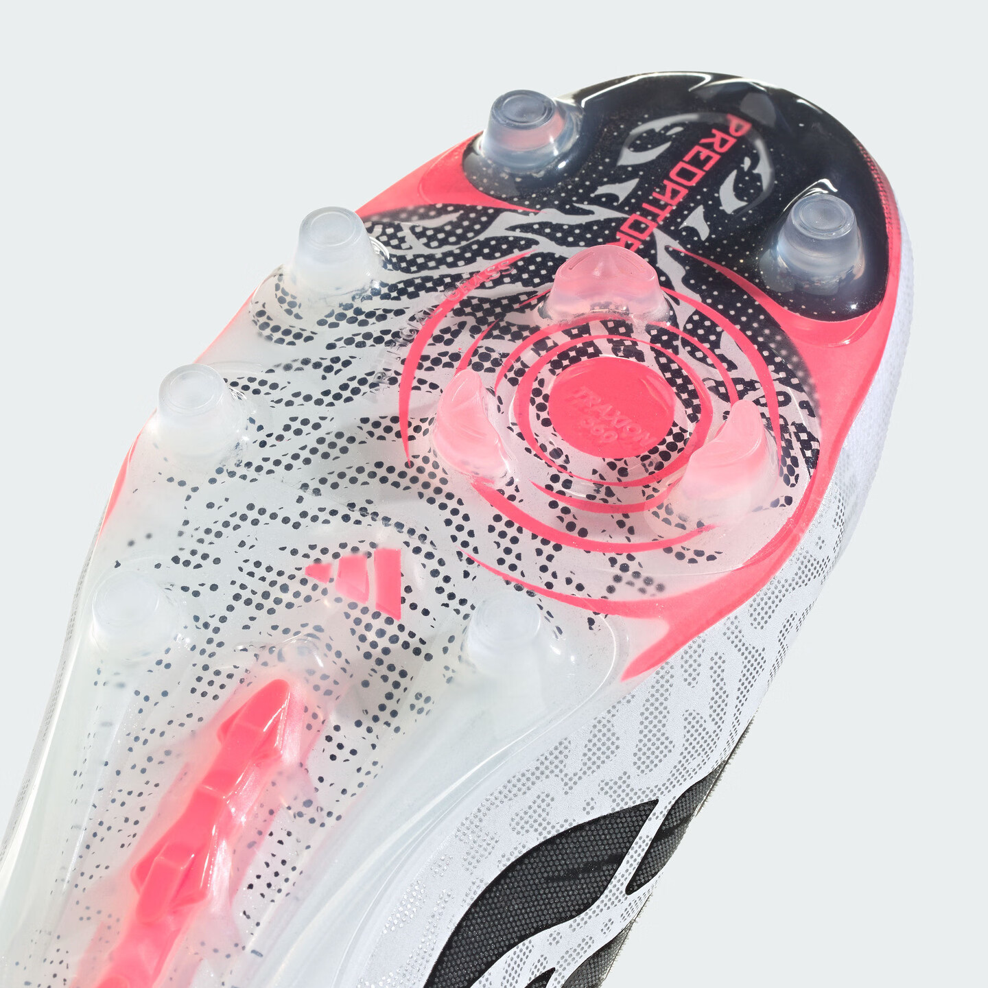 adidas PREDATOR ELITE LL AG软人造草坪足球鞋男女阿迪达斯官方 白色/漩涡荧光红/黑色 43