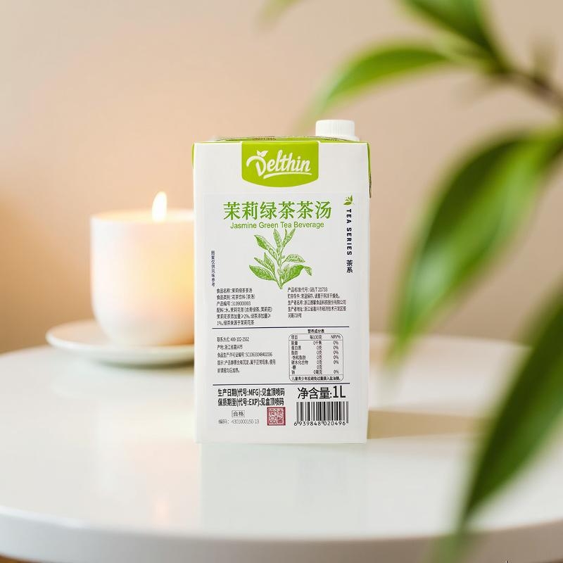 Delthin德馨茶基底 茉莉绿茶汤饮料 原茶萃取奶茶店茶咖水果茶专用原料1L 茉莉绿茶茶汤 1L