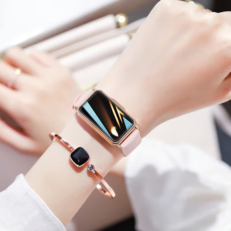 华为流光2026新款2026watch智能表手运动女士来电消息提醒 5玫金钢带升级版接打电话离线支