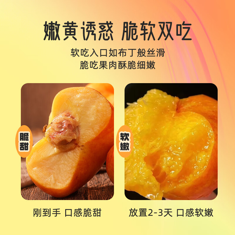 燕农赵品彩虹蟠桃黄油蟠桃新鲜水果黄金油蟠桃黄桃当季时令整箱礼盒装送礼 净重4斤礼盒装丨特大果丨【单果150-200g】