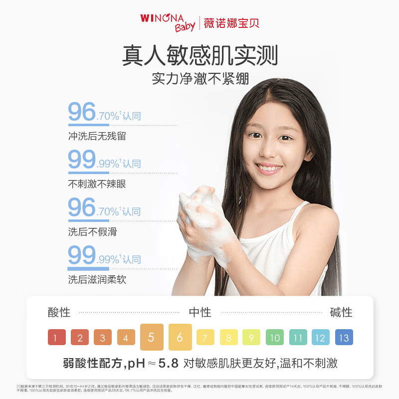 薇诺娜宝贝倍润温和洁面泡青少年洗面奶儿童洁面温和净澈不紧绷专研无泪配方 【温和清洁】温和洁面泡泡100ml
