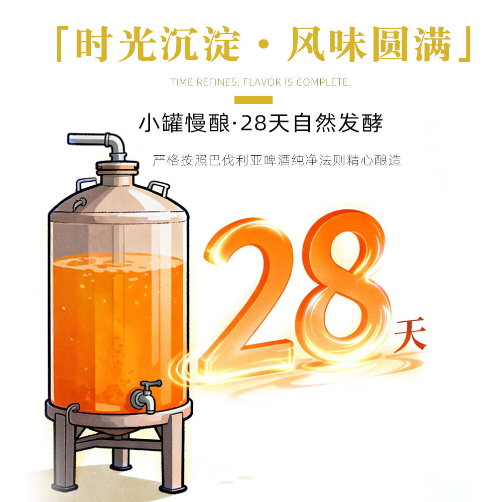 央小啤10P 百香果小麦精酿果味啤酒 锶型水28天慢发酵进口麦芽整箱礼盒 500ml 12瓶 礼盒装