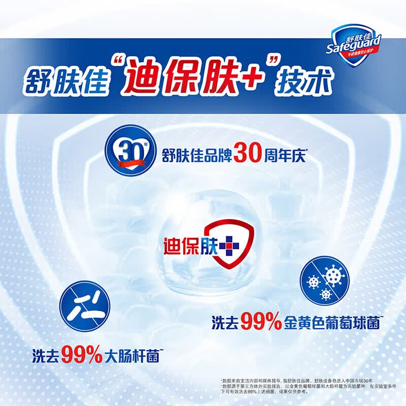 舒肤佳【优选】香皂 纯白3块皂 洗去细菌 洗澡沐浴皂肥皂 新旧包装随机 3块 100g 纯白香皂