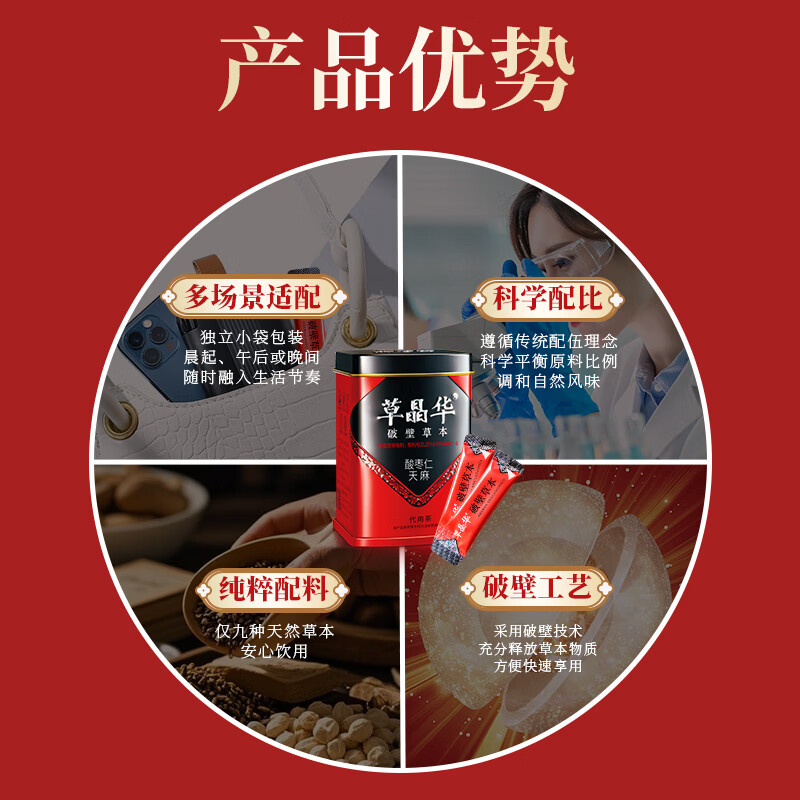 草晶华阿胶黄芪养生茶女神茶气血独立小包装滋补水泡茶男女通用 5秒出汤 【常备装】阿胶黄芪40克*2罐(共40袋)