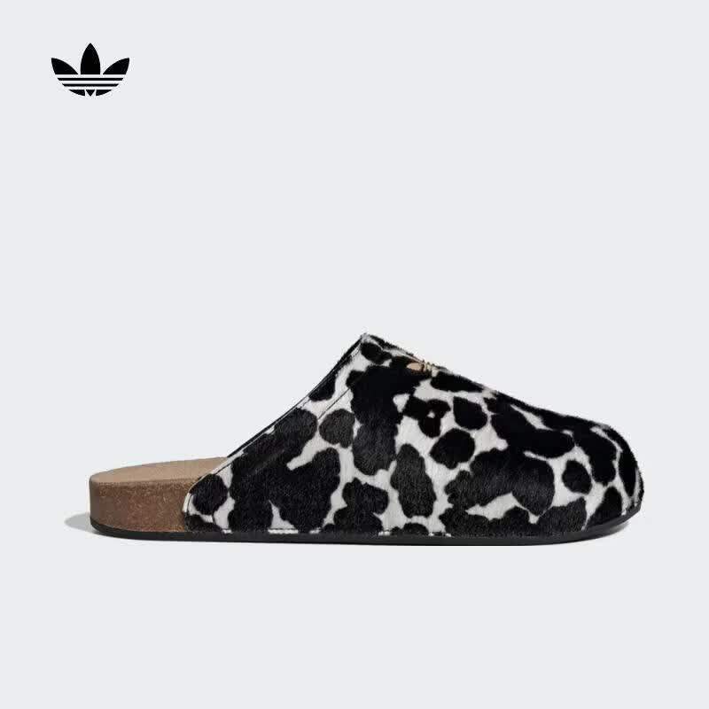 阿迪达斯（adidas）Original三叶草男女ADIMULE休闲奶牛纹拖鞋穆勒鞋 KI0407 36.5