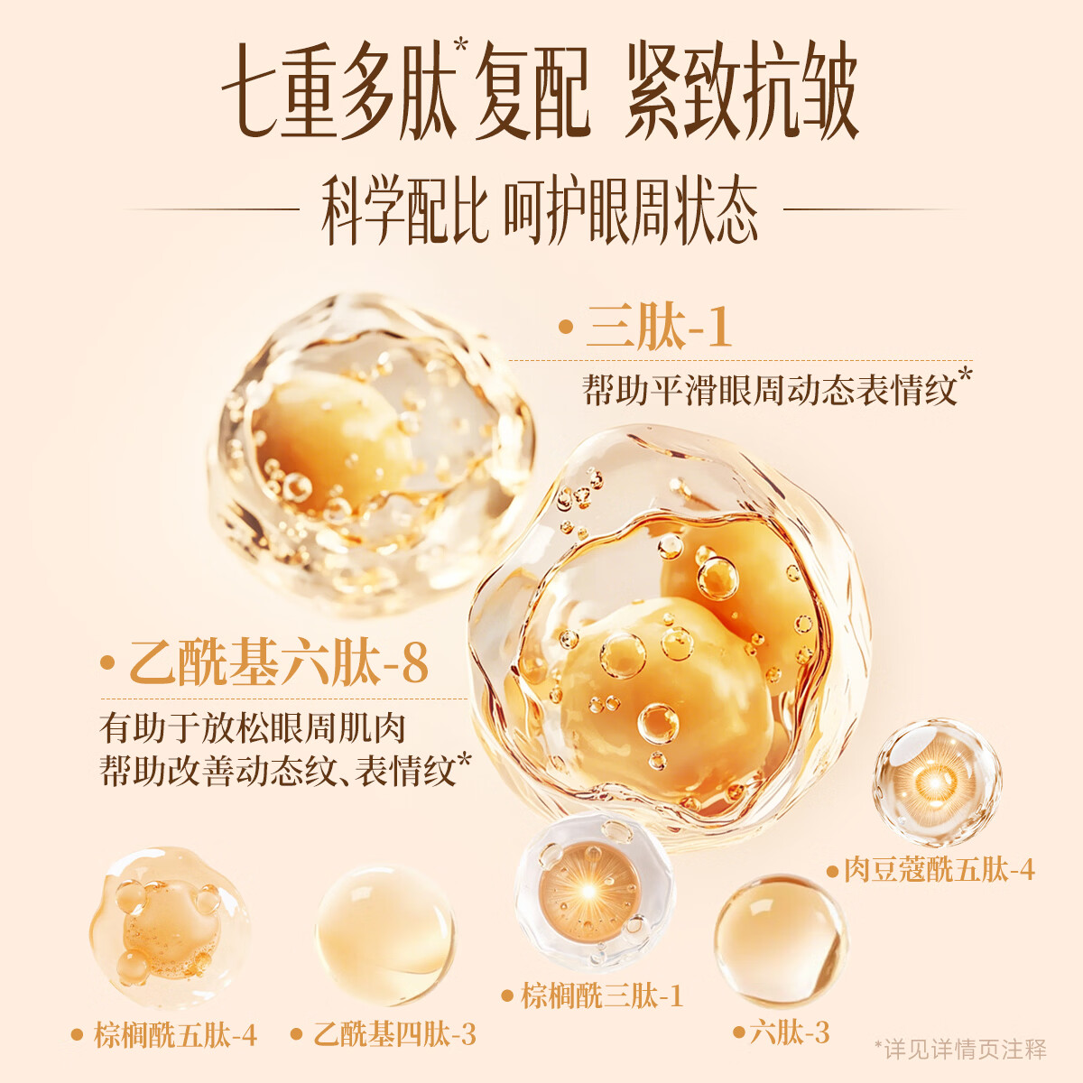 博舒妍(BUTHUNE)多肽速溶紧致眼膜贴 2盒(黑金10对)+25片白色面膜