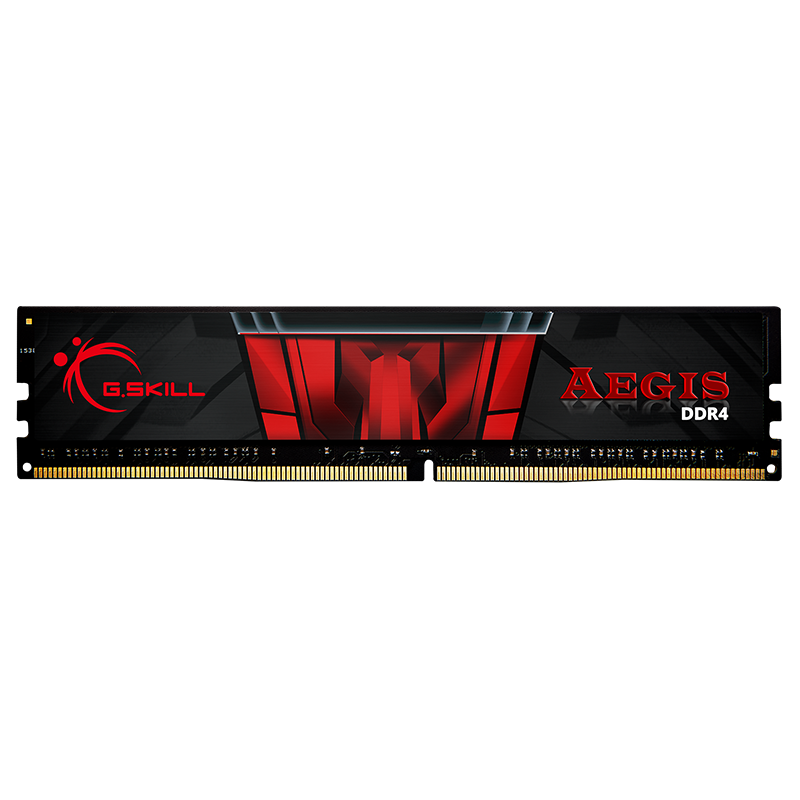 G.SKILL 芝奇 Aegis DDR4系列 DDR4 3200MHz 台式机内存 黑红色 8GB