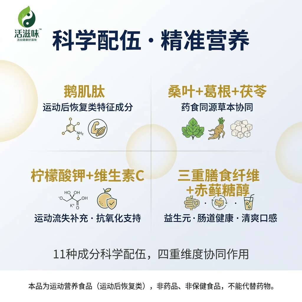 活滋味鹅肌肽特殊膳食 运动营养食品 运动后恢复 含鹅肌肽1000mg/袋 7条*1袋 鹅肌肽体验装