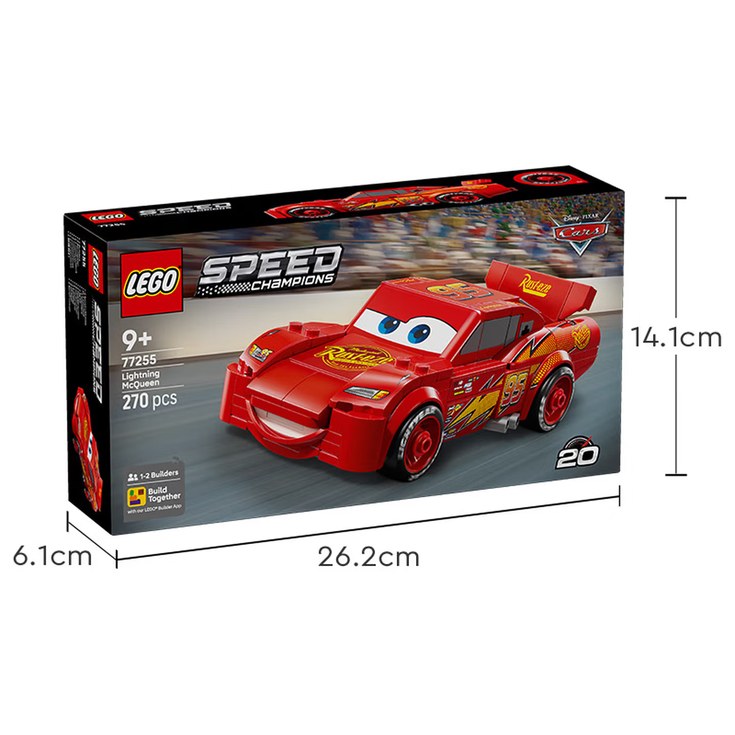 乐高(LEGO)积木SPEED赛车系列 小颗粒积木模型玩具车男孩女孩生日礼物摆件 77255 闪电麦坤 拼装玩具 毕业礼物
