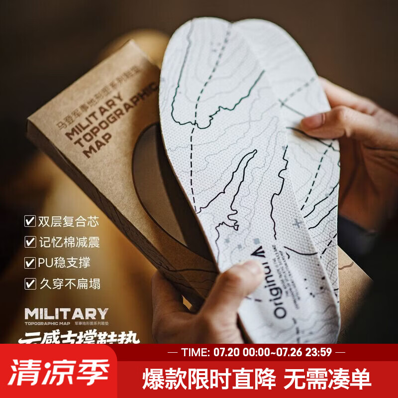 马登新款记忆棉缓震鞋垫夏季透气吸汗防臭踩屎感防滑加厚弹力鞋垫男 白色【满2双包邮】 1双 43码