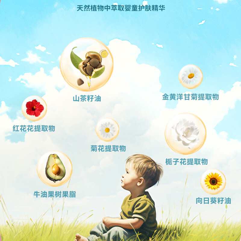 XYBEIBI胖东来同款儿童润肤乳身体乳深层滋润补水秋冬凡士林茶籽油润肤乳 儿童凡士林润肤乳500g*1瓶