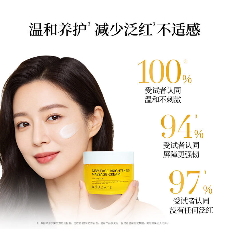发芽时光(BUDDATE)清洁霜深层清洁面膜脸部毛孔改善暗黄按摩膏美容院专用提亮泥膜 清洁霜140ml