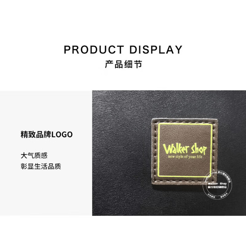 Walker Shop【品牌精选】商务男士双肩包男大容量休闲旅行书包通勤电脑背包男 黑色【礼盒装/京东快递/次日达】 44*30*18CM