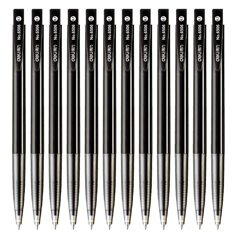 ����(deli)Բ������ͱ�  0.7mm�ӵ�ͷ������ԭ�ӱ� �칫��Ʒ ��ɫ 60֧/�� 6506