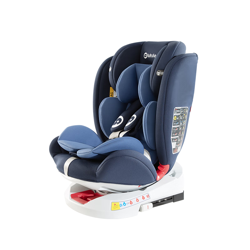 路途乐（lutule）儿童安全座椅0-12岁汽车用婴儿宝宝座椅车载坐椅可坐可躺360°旋转 Airv经典款-摩洛蓝
