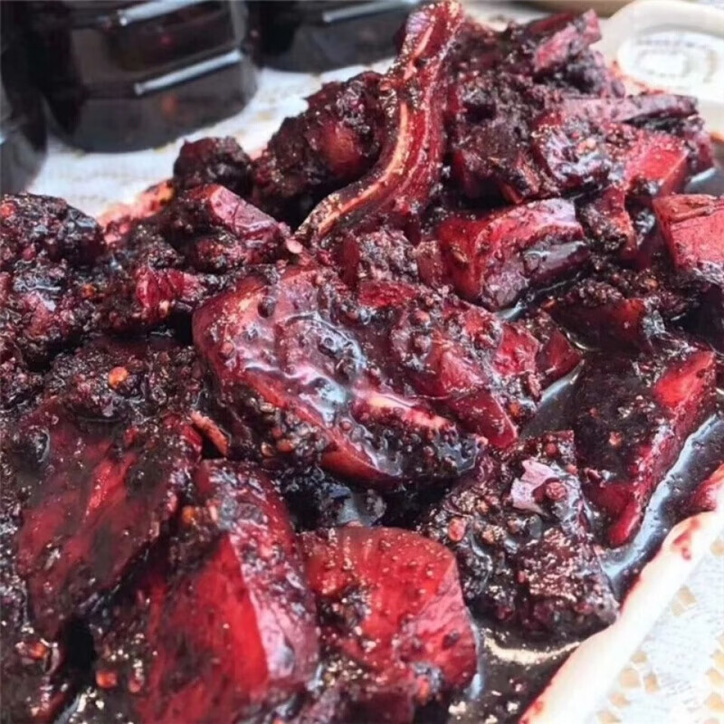 虎钢馋正宗云南普洱红肉农家自制红肉麻辣红肉猪头肉猪耳朵肉腌肉 330