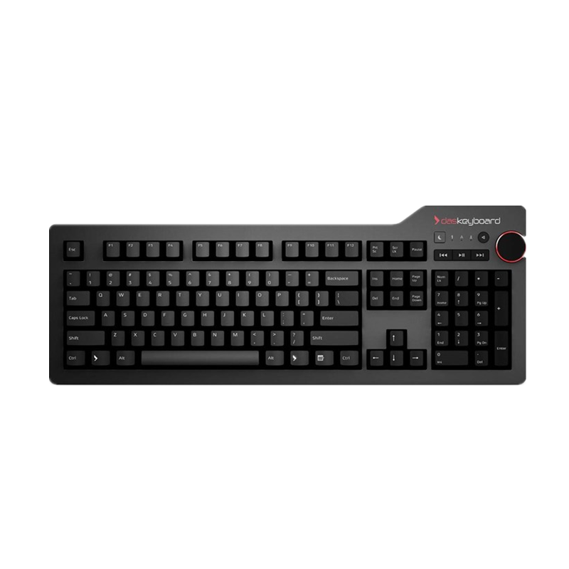 daskeyboard das keyboard 4 110键 有线机械键盘 黑色 国产青轴 无光