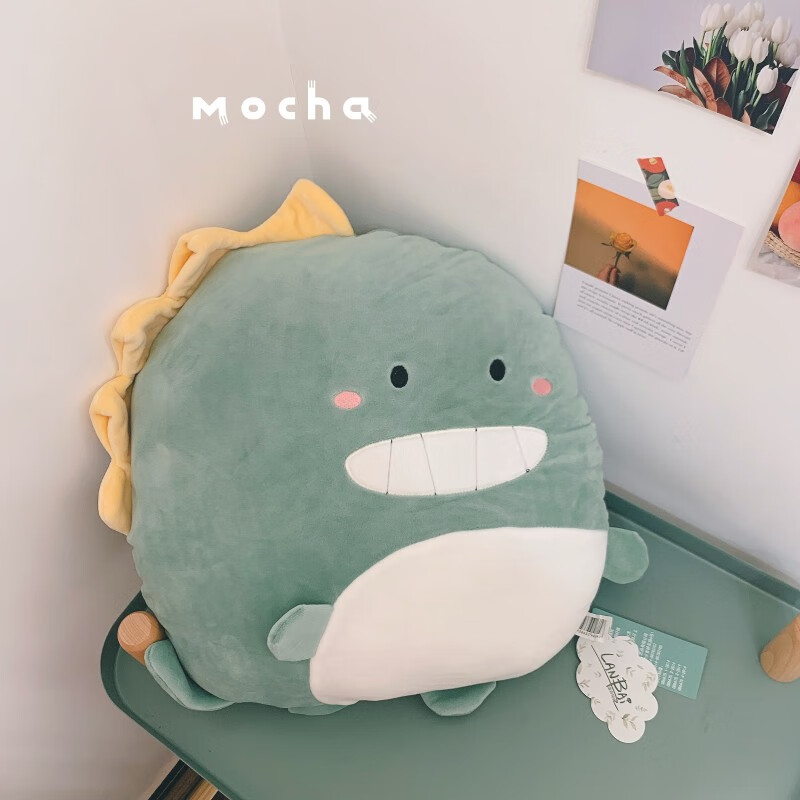 恐龙狮子睡觉抱枕软萌毛绒玩具娃娃女孩生日礼物玩偶公仔 桃乐西-恐龙