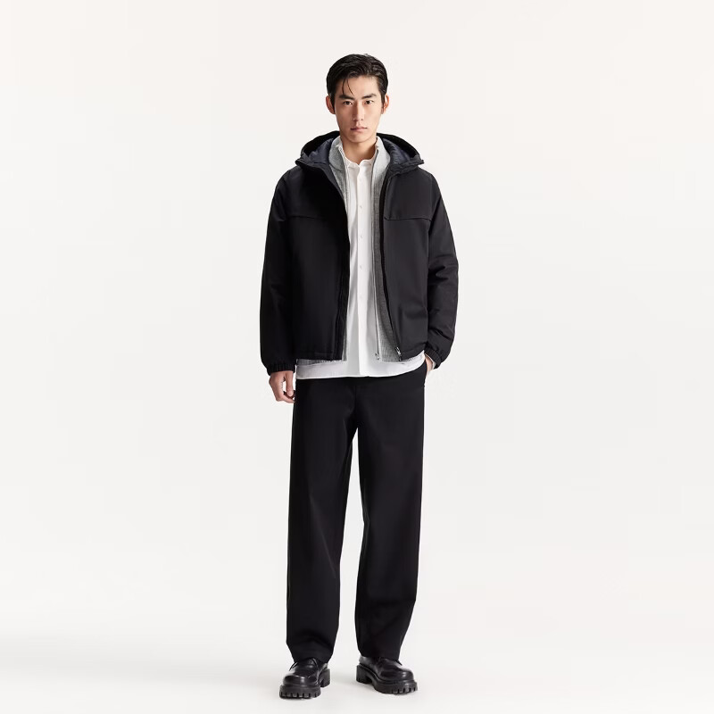 杰克·琼斯(JACK&JONES)男装冬季休闲羽绒服合集 225423019黑色 L (180)