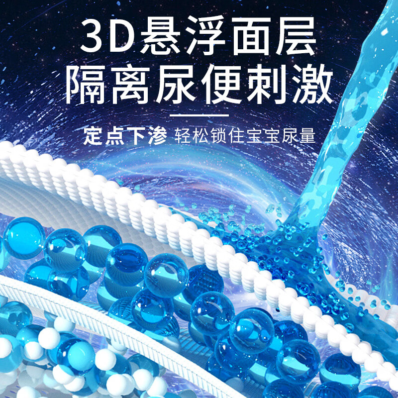 一片爽拉拉裤尿不湿婴儿裤超薄透气干爽学步裤新生儿尿裤【速干不易红】 【泡泡腰拉拉裤】XXXXL码(28片)