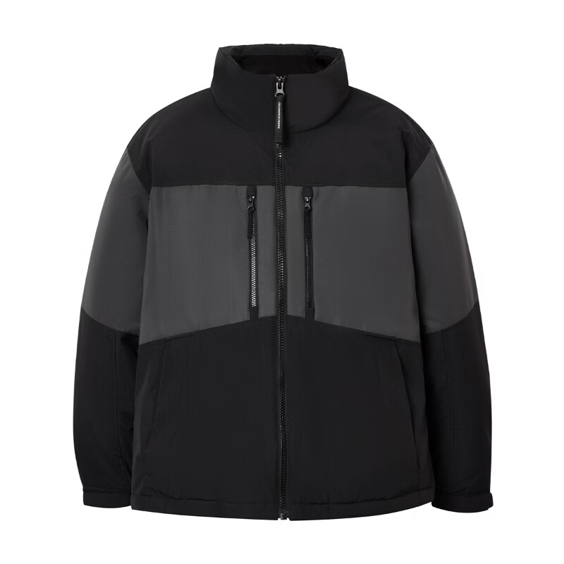 杰克·琼斯（JACK&JONES）冬季男装潮流休闲宽松羽绒服合集 225412037纯黑色 L （180）