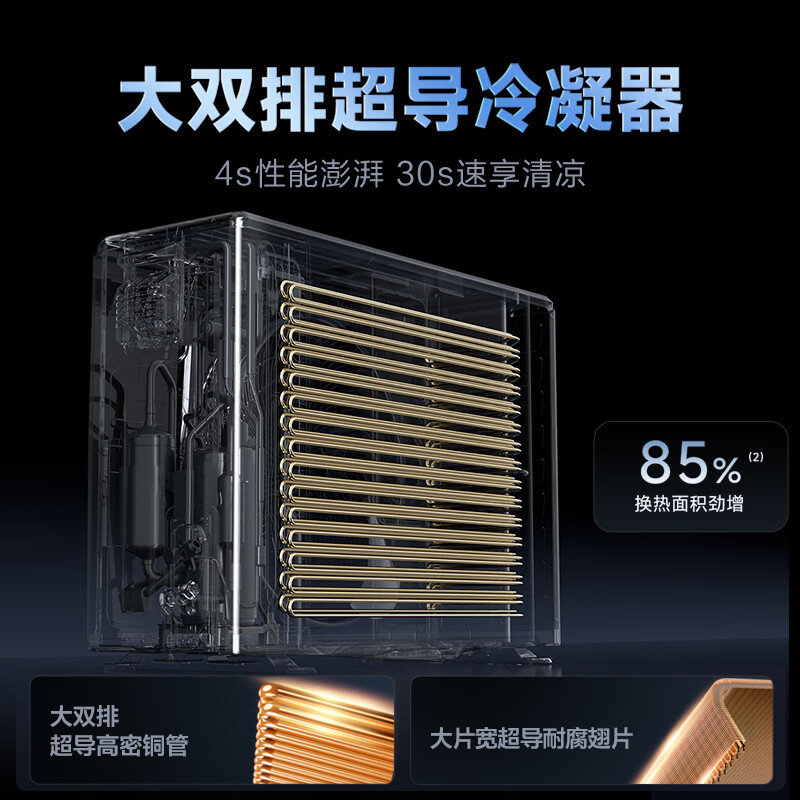 华凌空调 神机二代 大1.5匹一级能效 外机双排纯铜管变频挂机 以旧换新补贴 KFR-35GW/N8HE1Ⅱ