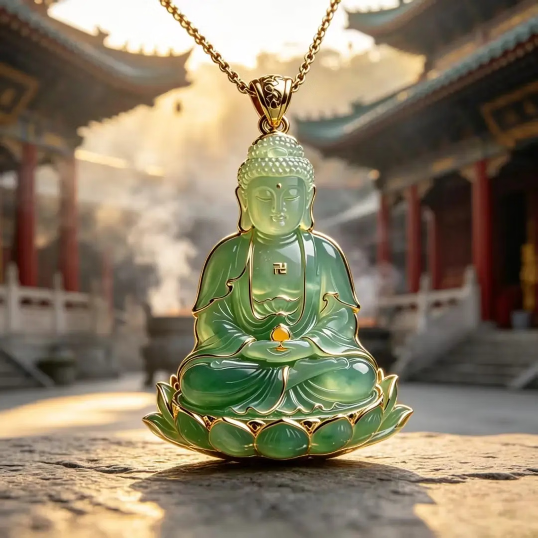 【精美饰品】莲花净界观音吉祥吊坠中国风创意吊坠 莲花净界吉祥吊坠+精美礼盒