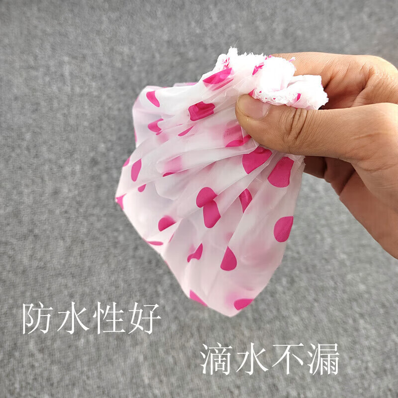 【工厂直供】加厚浴帽新款女防水洗澡头套家用成人沐浴帽发套卡通 防水浴帽颜色随机(3个)