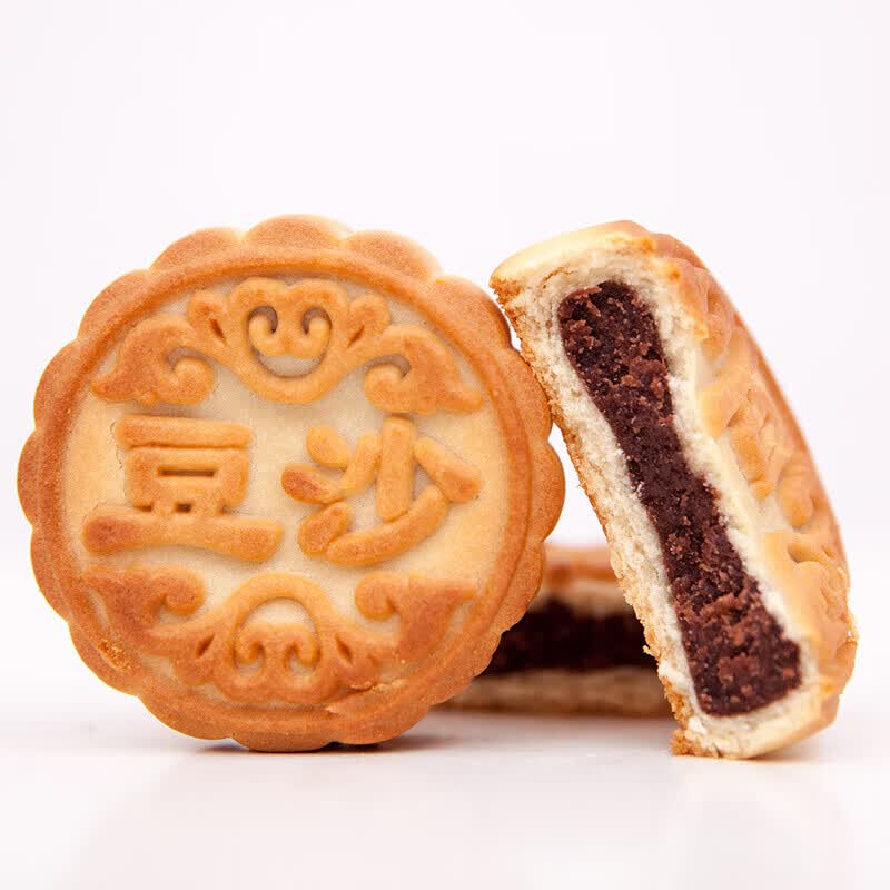 稻香村月饼礼盒中秋节广式蛋黄莲蓉枣蓉豆沙多种口味月饼礼品礼盒 豆沙月饼一块