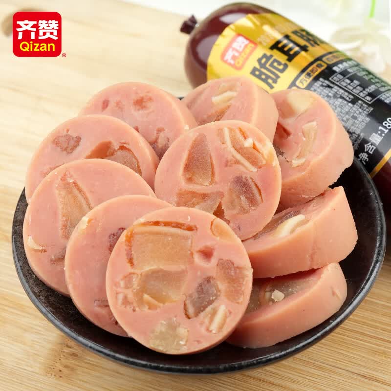 齐赞俄式风味牛筋肠即食休闲香肠居家食品下酒菜 牛筋脆耳肠【分量十足】180g*5