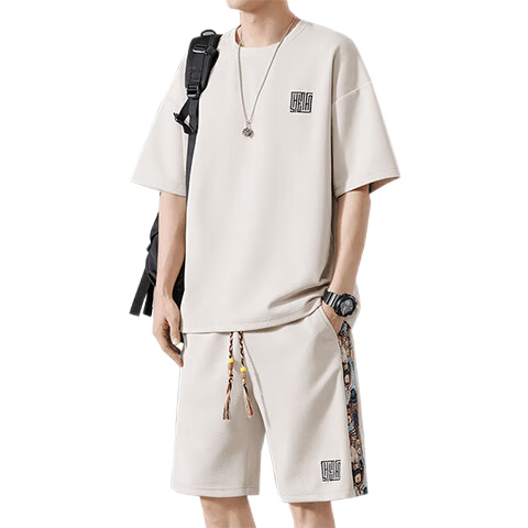 ���ڲ�����è�ˣ�MiiOW����˿������װ���ļ�2026�¿��˶��̿���ɶ���t�������ٴ������� 02�װס���˿��װ�� XL 89Ԫ