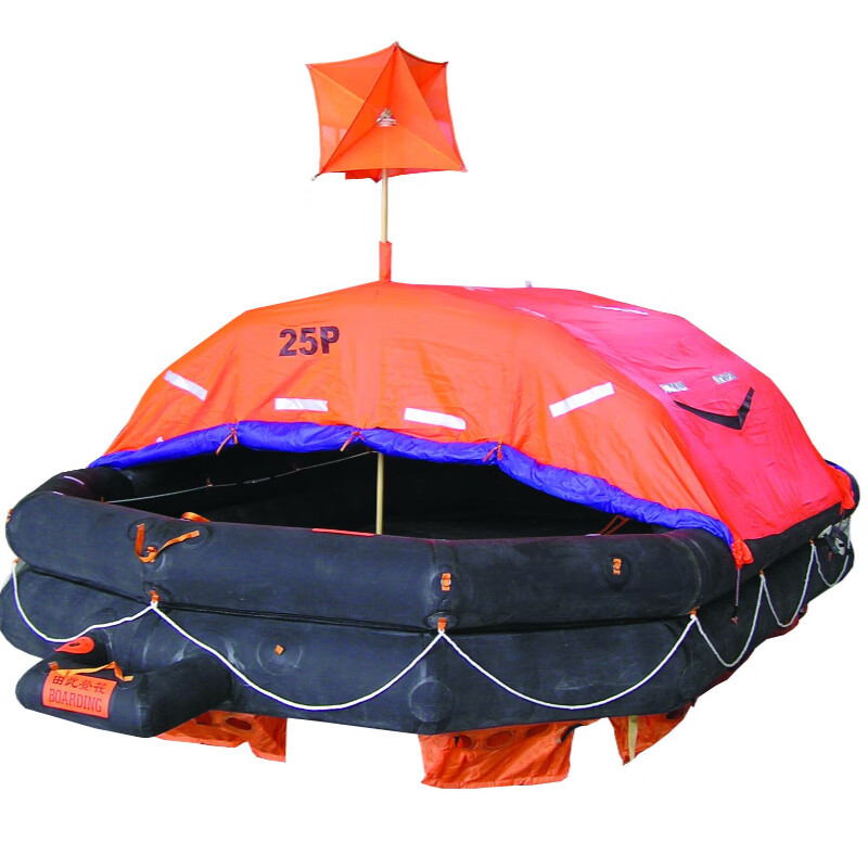 谋福(cnmf)救生艇筏船用急救释放筏救生筏 chf-a-25气胀抛投式救生筏