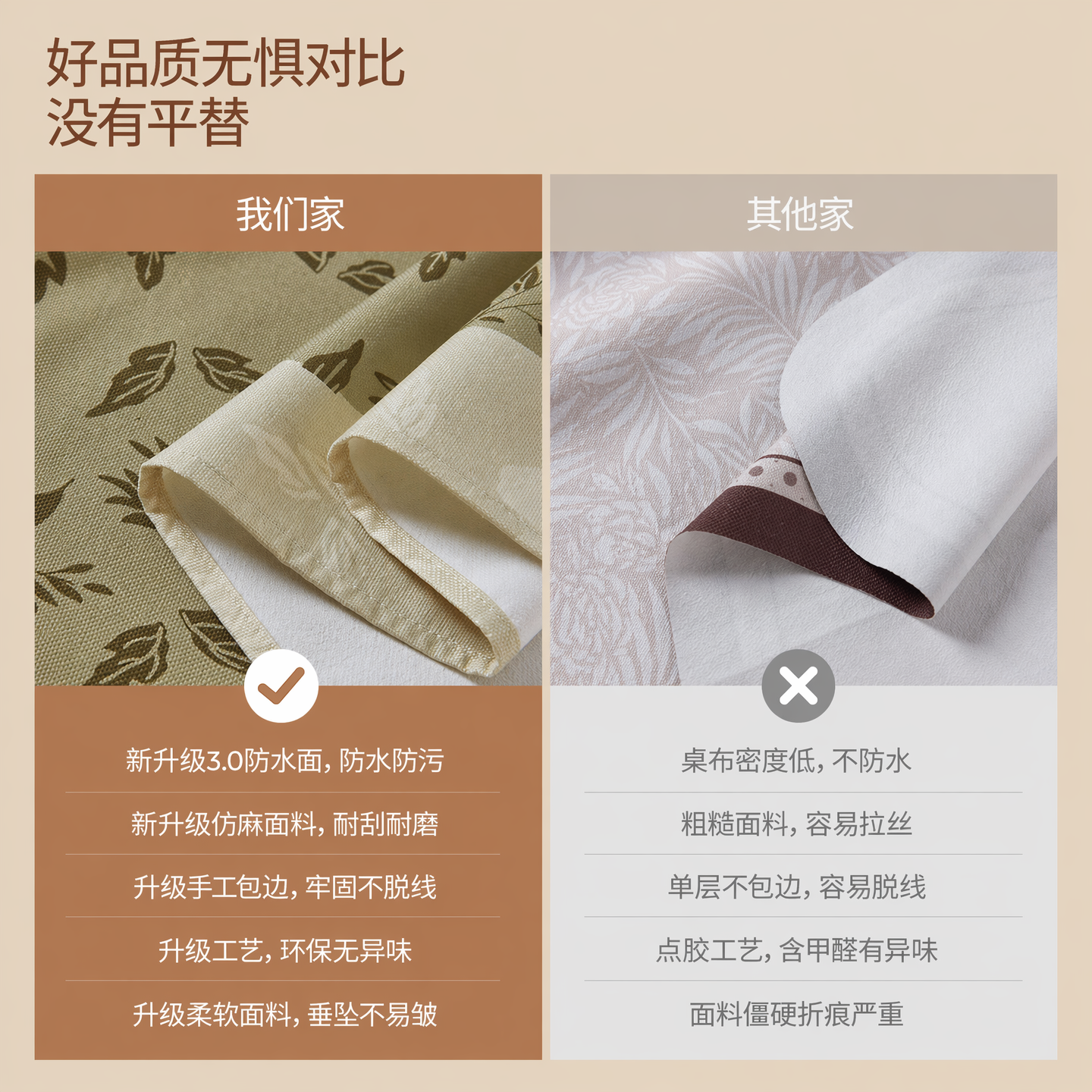 无印良品中古风桌布免洗防水防油轻奢高级感棉麻布艺2026新款防烫台布 翡翠风铃 140×140【桌长0.7米到0.9小方桌米/圆桌】
