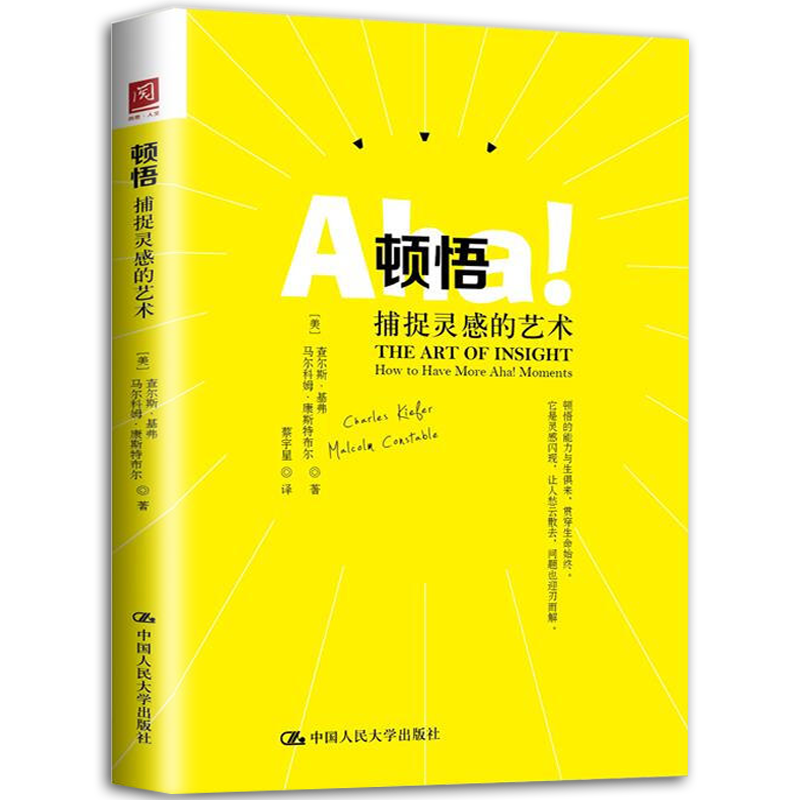 正版现货 顿悟:捕捉灵感的艺术 思维方式 拥有宏观的判断力快速的决策