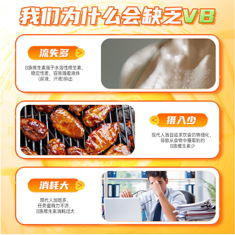 南京同仁堂B族维生素片维生素b族维生素b可搭维生素d3维生素d补充多种维生素 【3瓶】B族维生素 100片*3瓶
