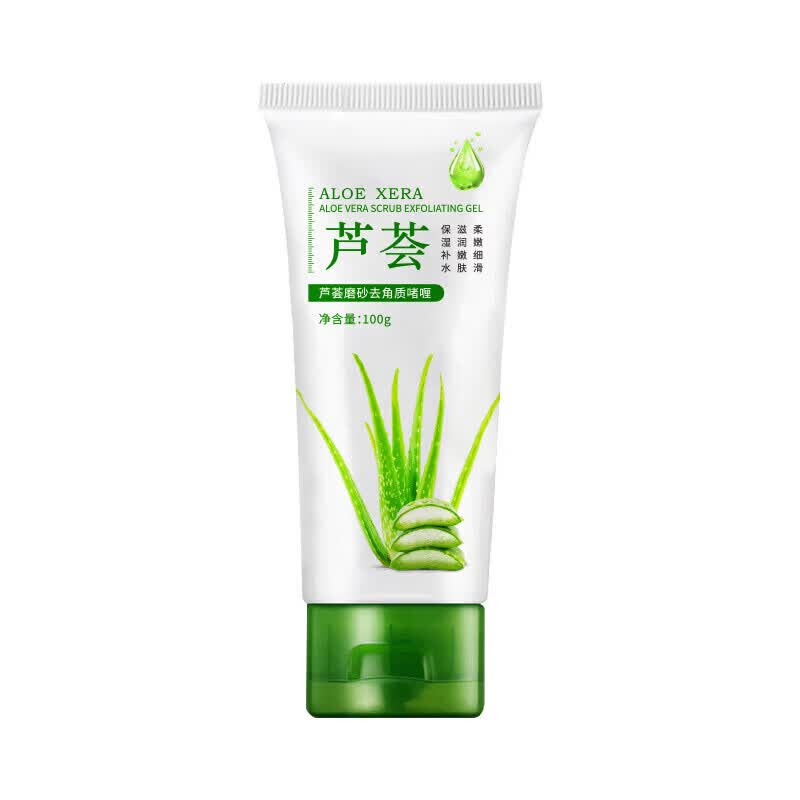 【严选百货】芦荟磨砂去角质啫喱温和去死皮粗糙黑头闭口粉刺毛孔 黎芙莎芦荟磨砂去角质啫喱100g