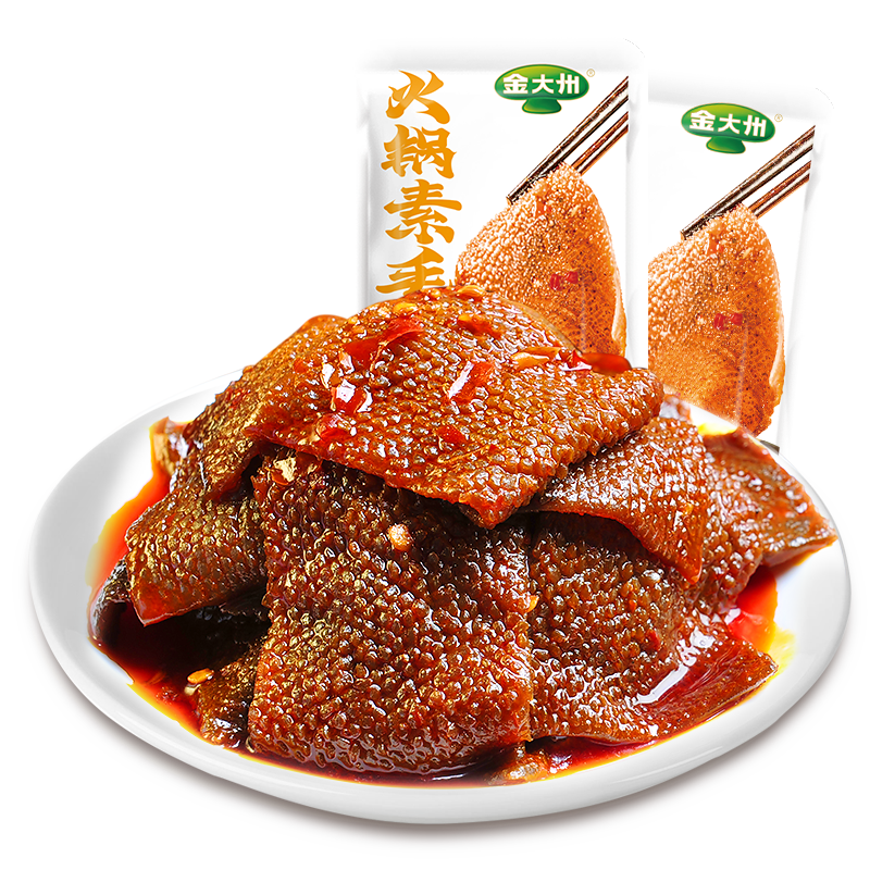 金大州 火锅素毛肚魔芋爽散装称重500g网红辣条零食小包装 500g香辣味