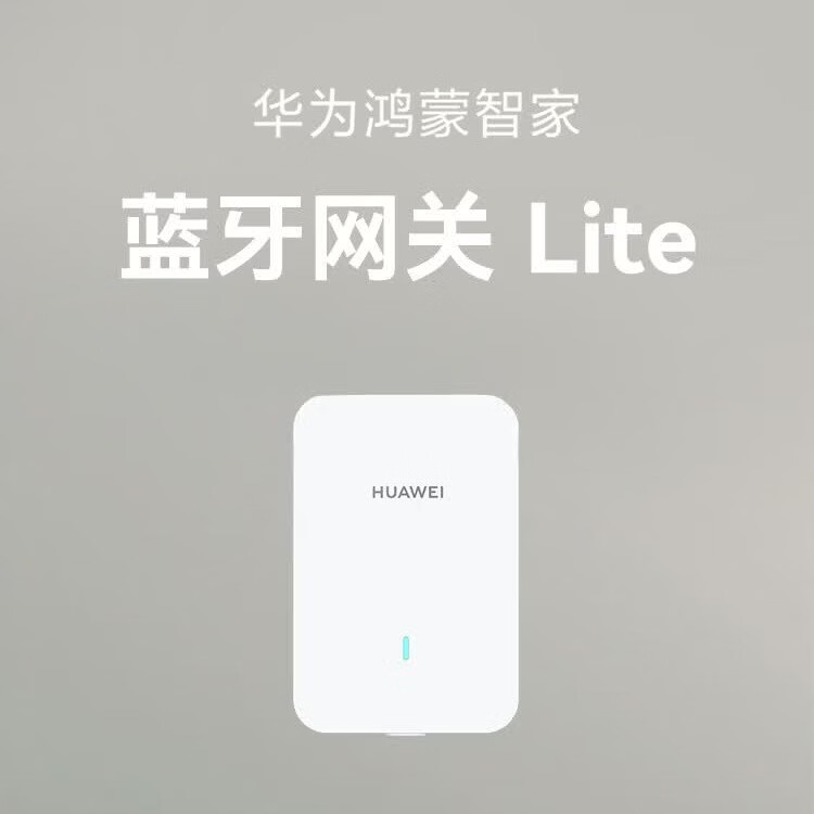鸿蒙智选华为鸿蒙智家蓝牙网关 Lite 华为智慧生活家用插墙网关 适配门窗水浸燃气烟感温湿度人体传感器