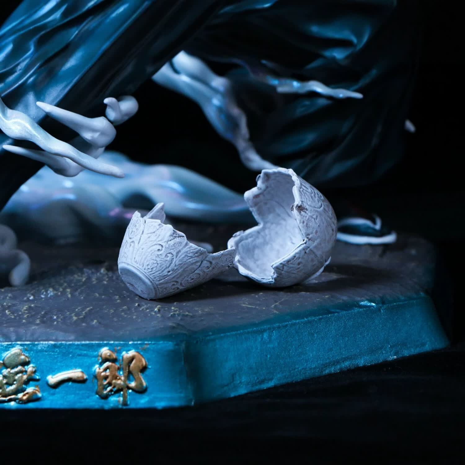 鬼灭之刃GK雕像猗窝座恋雪手办弥豆子蝴蝶忍动漫手办礼物周边玩具 霞柱时透无一郎(高约19cm)