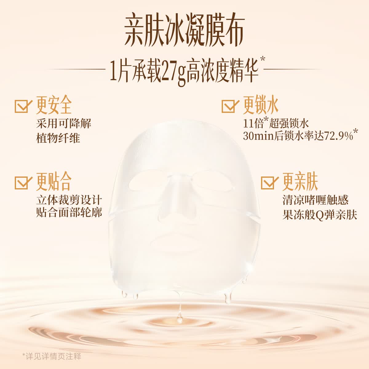 博舒妍(BUTHUNE)抗皱紧致保湿补水修护六胜肽多肽面膜 2盒(黑金 10片)