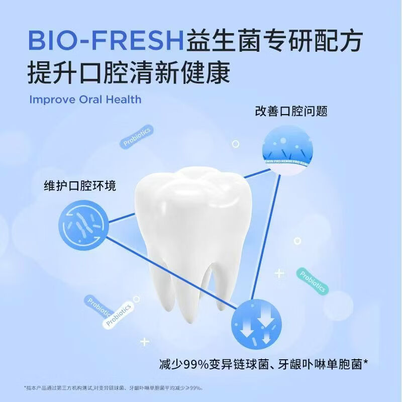波普专研热巴郝熠然同款益生菌漱口水清新口气口臭抑菌清洁口腔便携家用 500ml/瓶+温和益生菌配方+0酒精+0蔗糖 葡萄1瓶+白桃2瓶+牙线棒50支