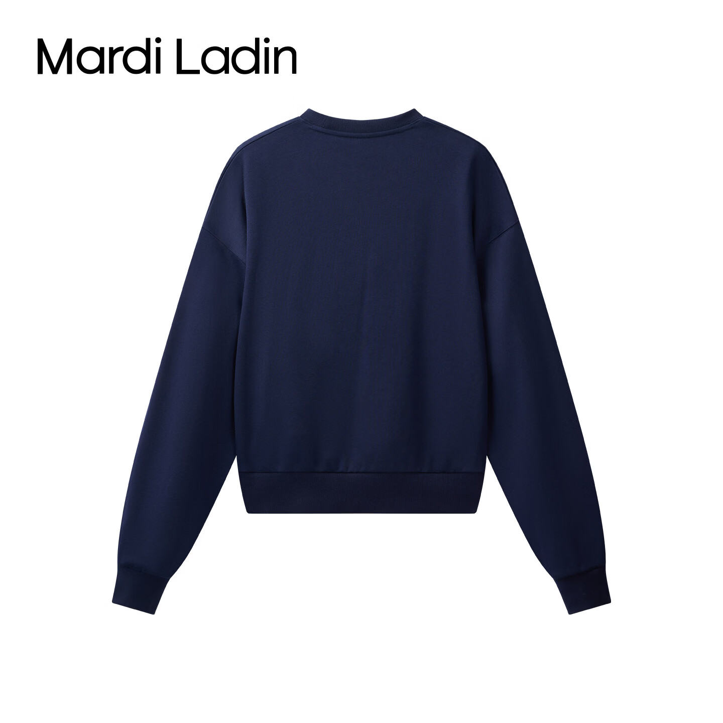 MARDI LADIN潮牌简约套头卫衣女2026年秋季新款宽松百搭休闲显瘦长袖上衣女 藤蓝 M