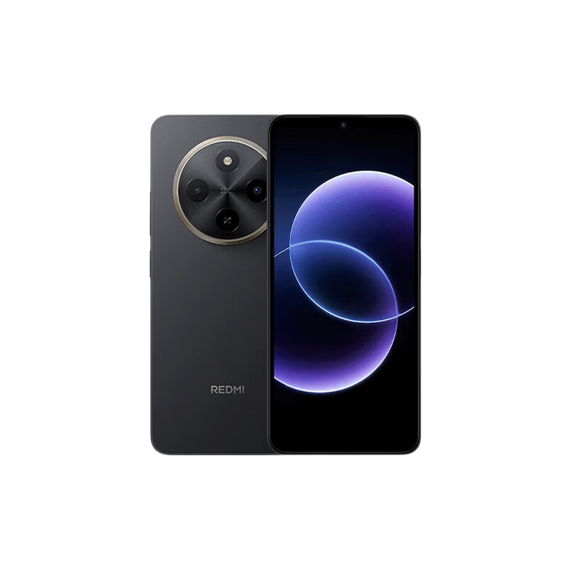 小米Redmi 红米17C 国家补贴 德国莱茵高刷护眼屏  5160mAh大电池 小米澎湃OS3智能手机 老年机 黑色 4GB+128GB