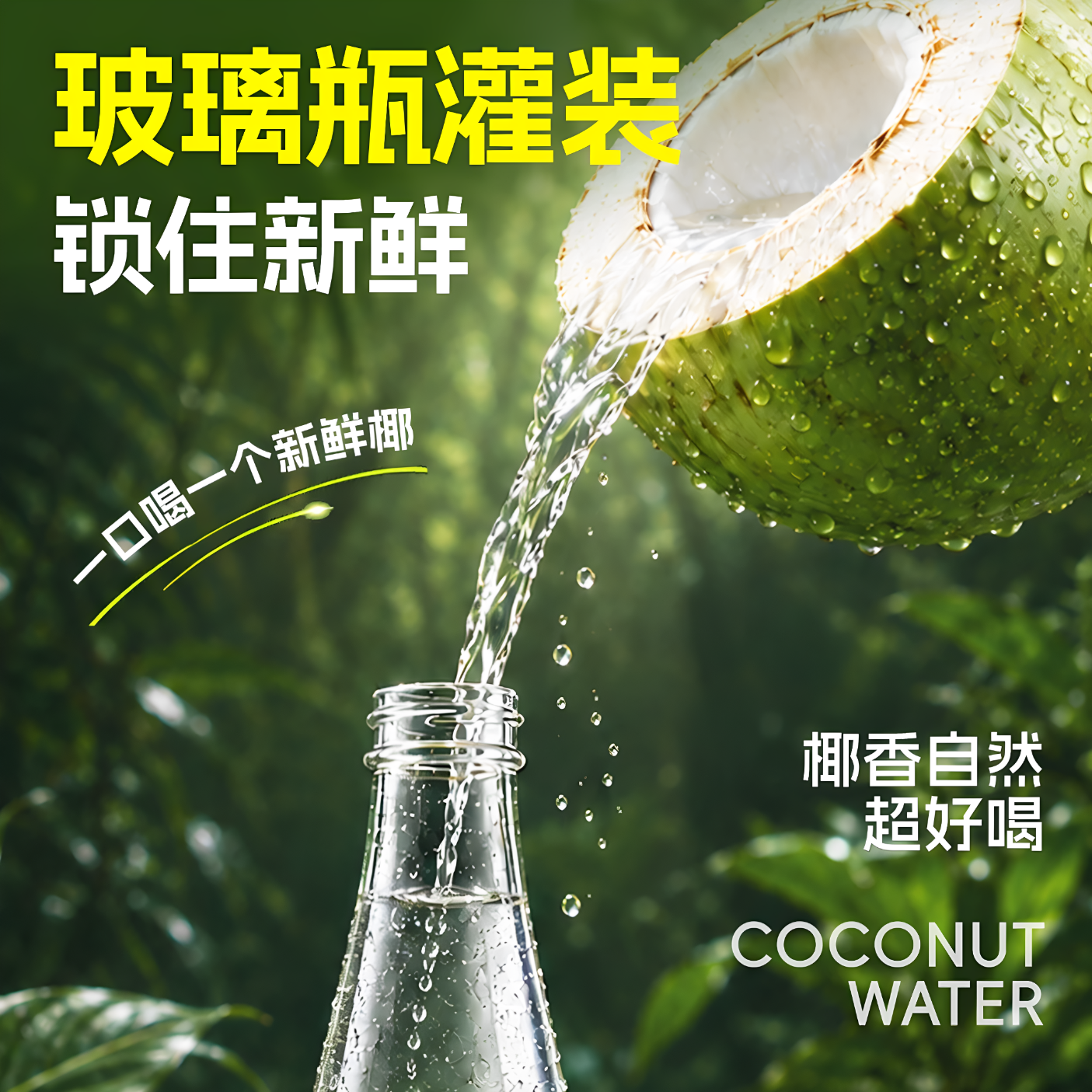 零定律100%椰子水鲜榨椰汁饮料清爽椰子汁电解质健康饮品聚餐整箱6瓶装 【两箱装】椰子水330ml*6瓶