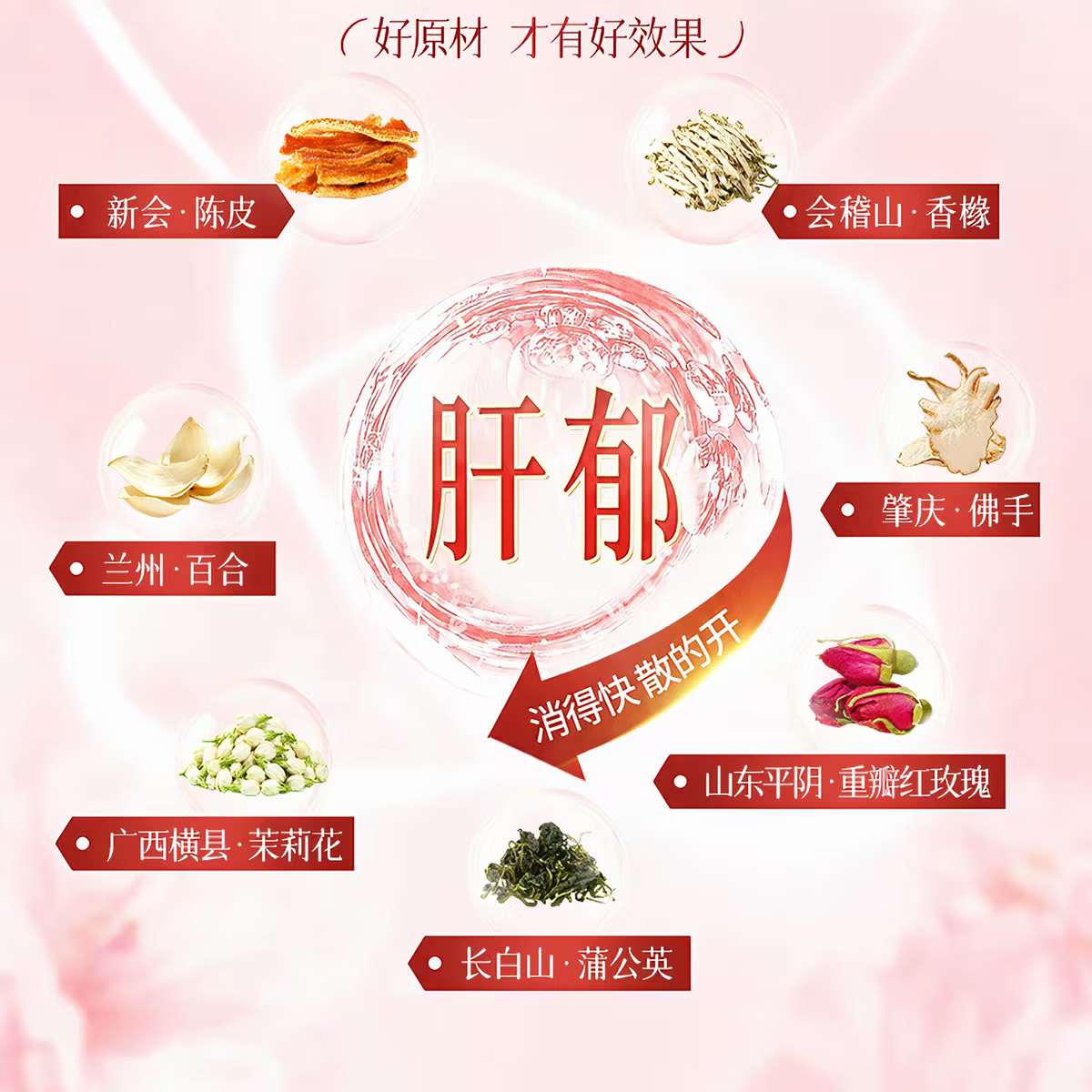 胖东来同款佛手玫瑰陈皮疏肝茶疏肝解郁气结散养颜泡水焦虑难眠养生茶包 体验装 150g*1盒 共30包