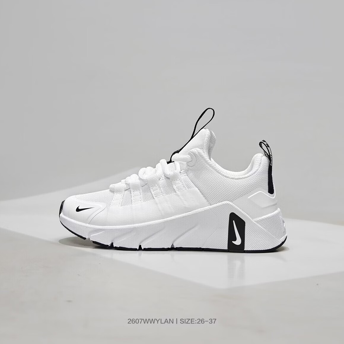 耐克(NIKE)赤足7代男女童鞋透气夏季运动休闲鞋大童跑步鞋 7127-002浅灰 37 适合脚长22.5CM