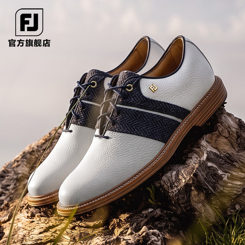 FootJoy高尔夫球鞋FJ男鞋Premiere男士传奇限量联名系列牛皮有钉鞋子 54588 43 码=美码8.5码