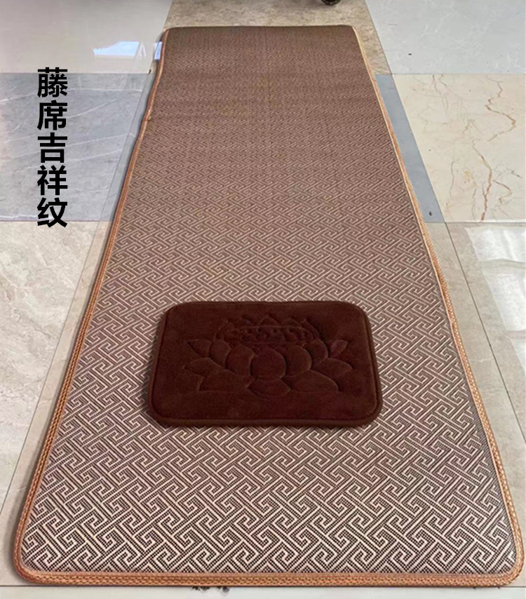 星月恋 新款四季款磕大头垫子家用108磕头垫夏季通用 吉祥如意 50*160