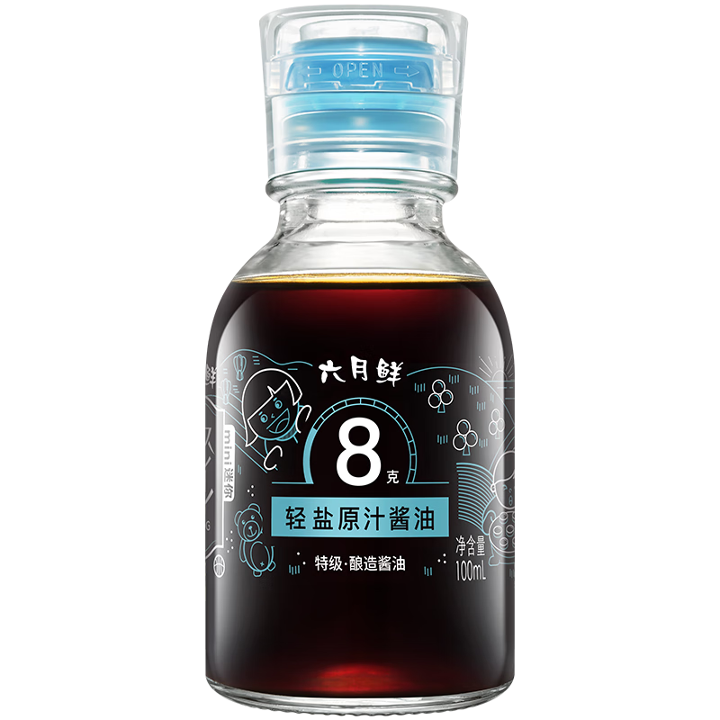 Shinho 欣和 生抽 六月鲜·轻8克轻盐特级原汁酱油 100ml