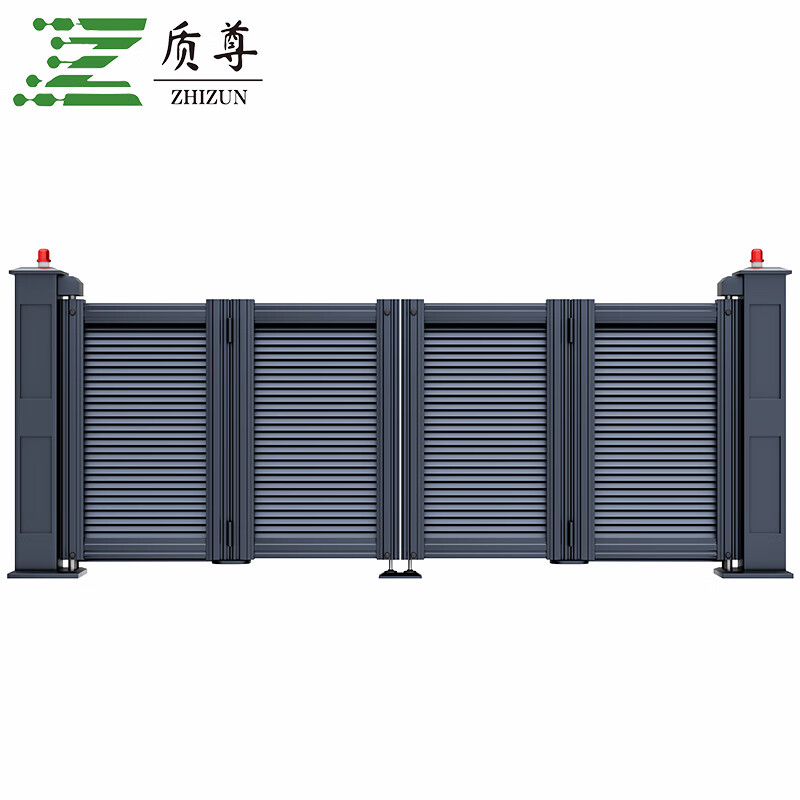 质尊 电动悬浮折叠门 别墅庭院单位铝合金直线平移工业大门 zdm05 可